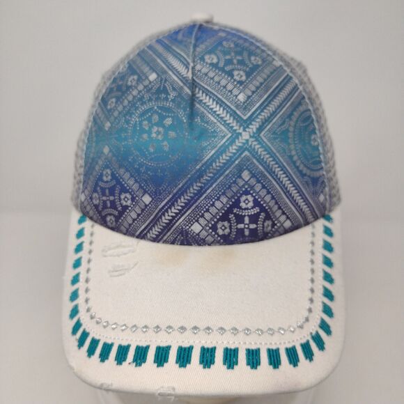 Catchfly Starpback Trucker Hat Multicolor OSFA Adjustable Mesh Back Distressed - Picture 2 of 8